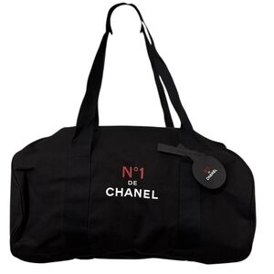 NWT Chanel No 1 De Chanel Parfum VIC Gift Canvas Tote Gym Bag Black